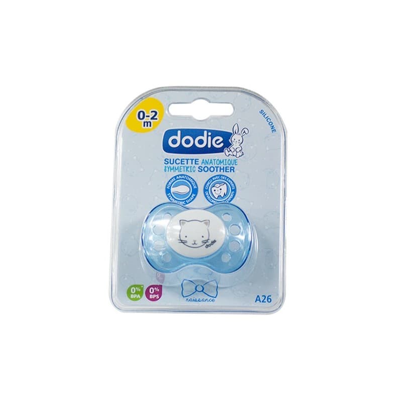 Sucette anatomique symmetric Soother 0-2 mois Dodie - une sucette