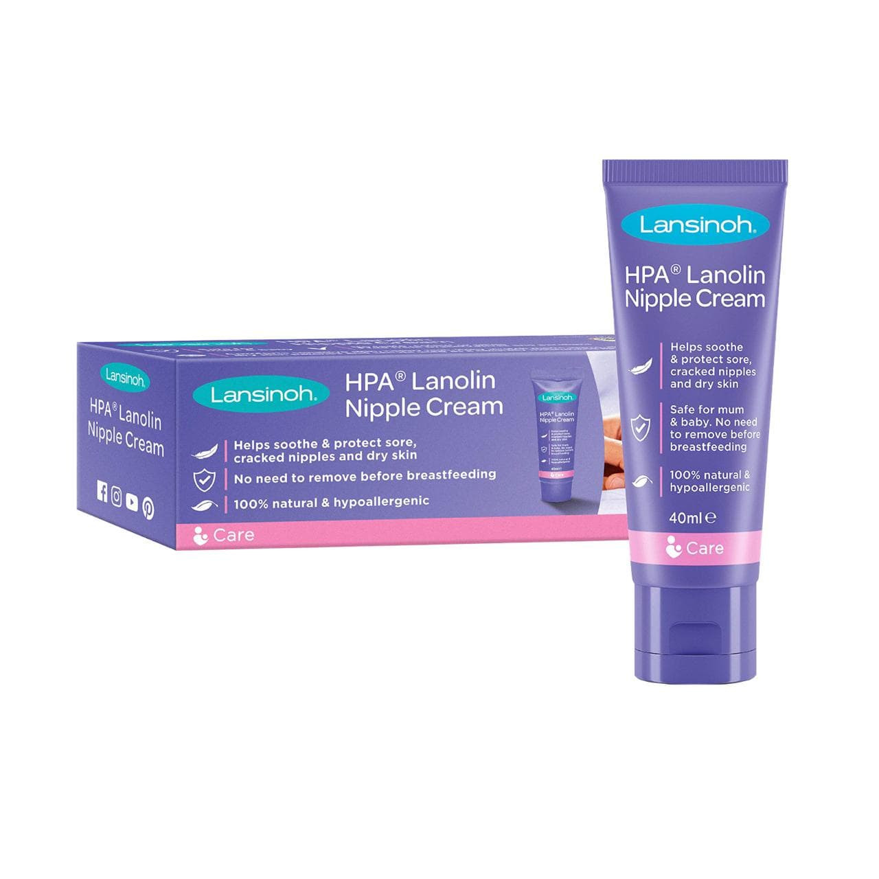 LANSINOH HPA LANOLIN CREME MAMELON 40ML - My Mall Beauty